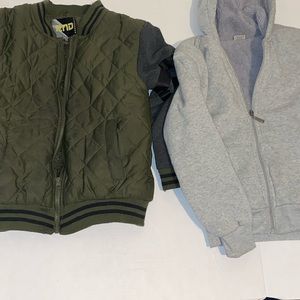2 jackets with fur lining size 10/12 kids